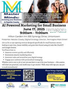 Ai Marketing for Small Businesses Workshop Flyer for MasterMinds Leaders